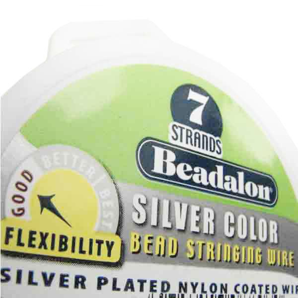 30 Ft .018 7 Strand Silver Plate Beadalon Beading Wire
