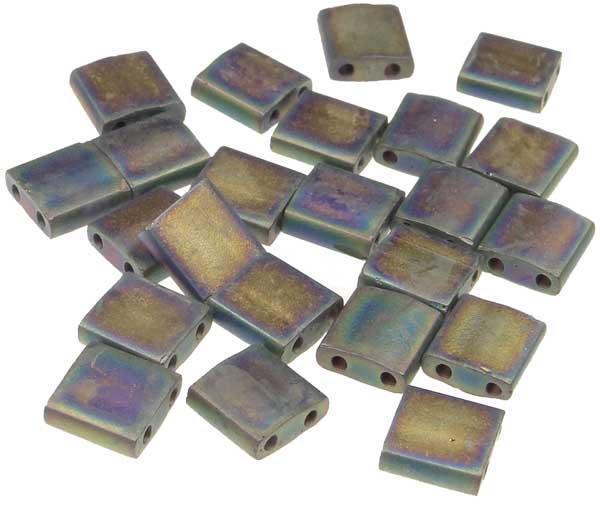 401FR Matte Jet AB Miyuki Tila Bead