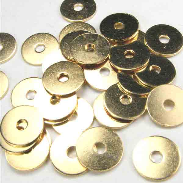 4MM Gold Plate Thin Disk Spacer