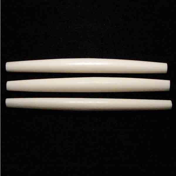 4 Inch White Bone Hairpipe Tube