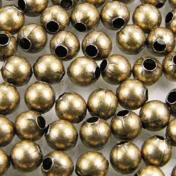 6MM Antique Brass Plate Ball