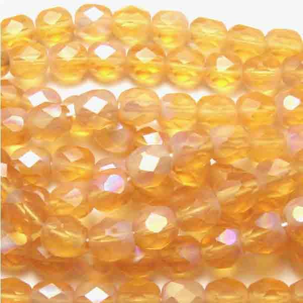 6MM Matte Topaz Ab Fire Polish Ball