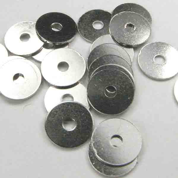 6MM Silver Plate Thin Disk Spacer