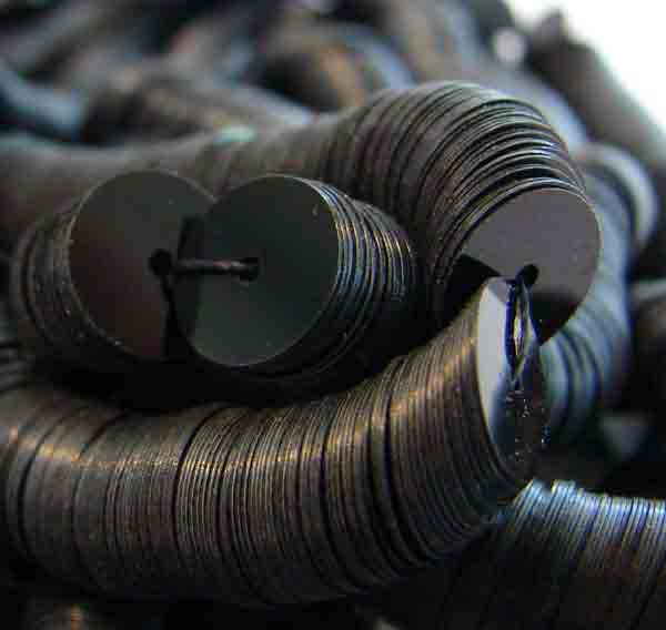 8MM Black Flat Sequin