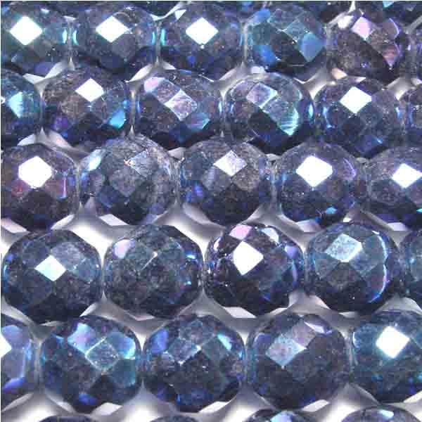 8MM Blue Iris Fire Polish Ball