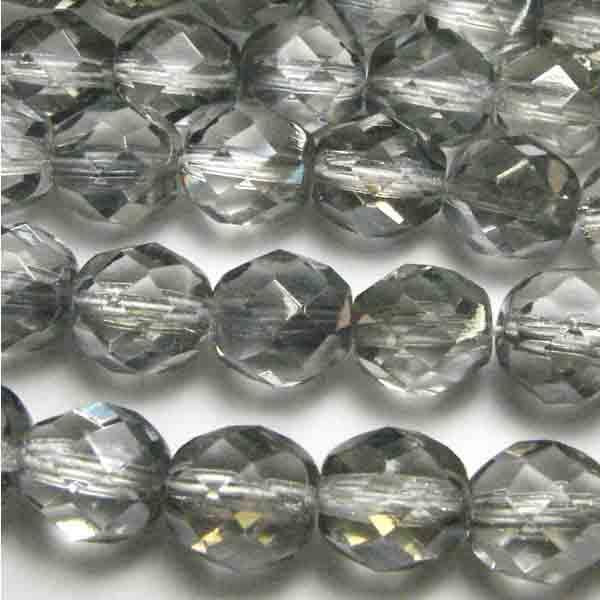 8MM Crystal With Valentinit Fire Polish Ball