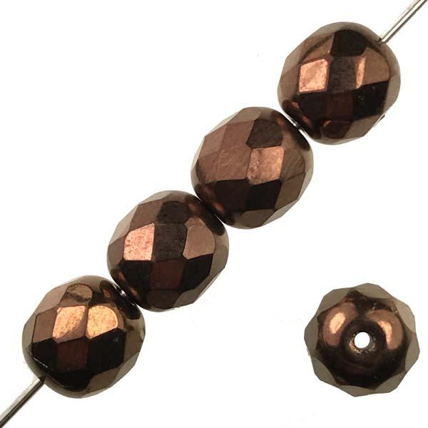 8MM Dark Copper Iris Fire Polish Ball