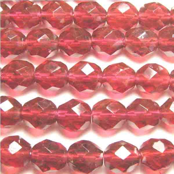 8MM Dark Rose Fire Polish Ball