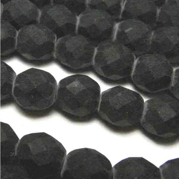 8MM Matte Jet Black Fire Polish Ball