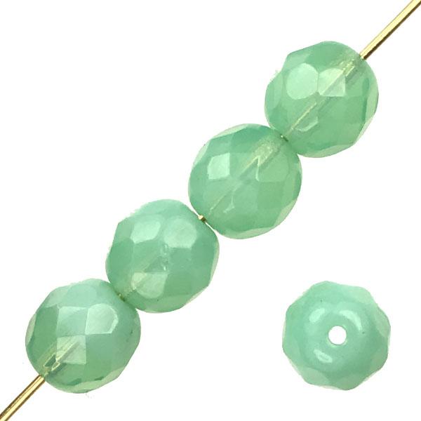 8MM Peridot Green Opal Fire Polish Ball