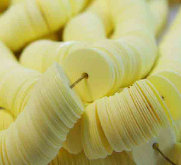 8MM Yellow Iris Flat Sequin