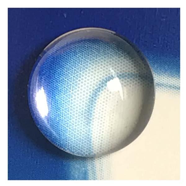 9MM Crystal Unfoiled Glass Tile Cabochon