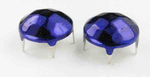 9MM Purple Nailhead Faceted