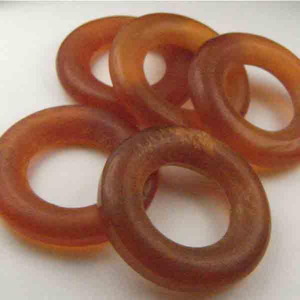 Amber Horn Ring 18MM