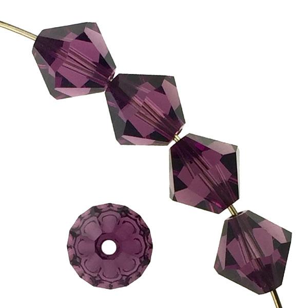 Amethyst 8MM Preciosa Bicone
