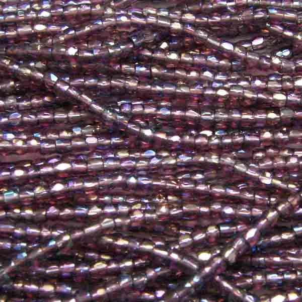 Amethyst AB Seed 9/0 3 Cut Seed Bead