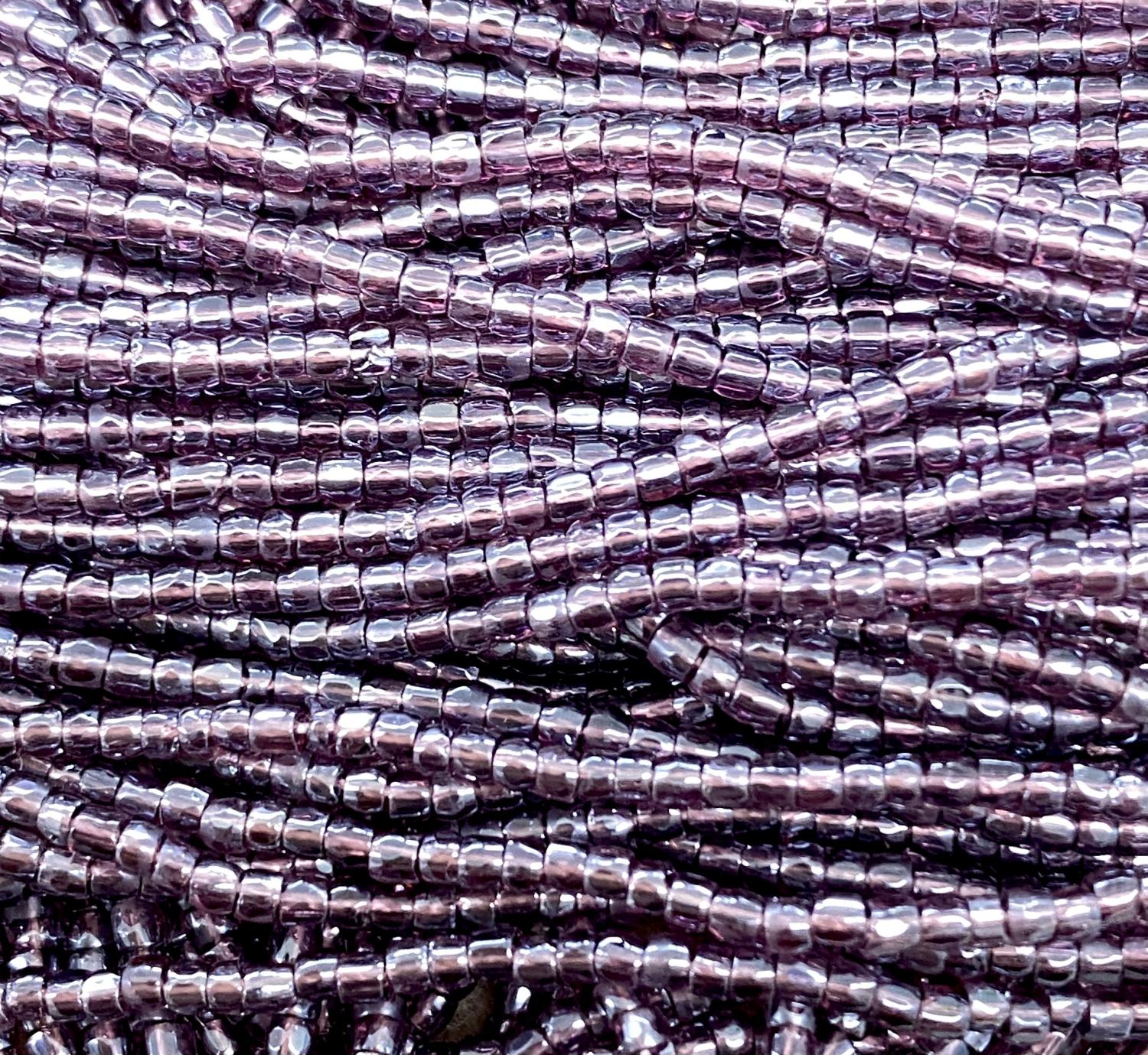 Amethyst Luster Seed 9/0 3 Cut Seed Bead