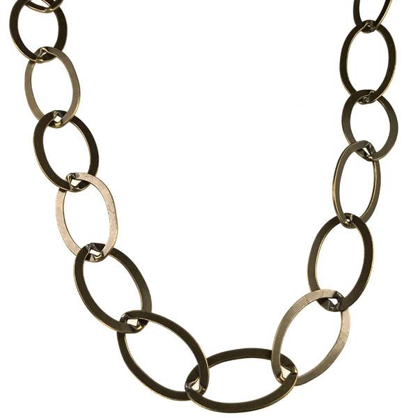 Antique Brass Plate 12x20MM Oval Cable Chain