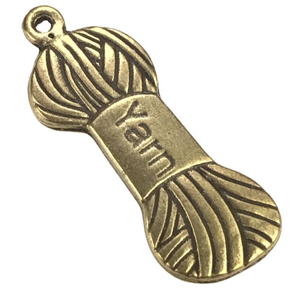 Antique Brass Plate 28x12MM Yarn Skein