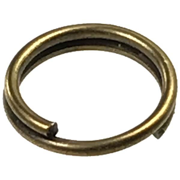 Antique Brass Plate 9MM Round Split Ring