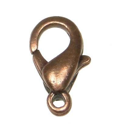 Antique Copper Plate 12x7MM Lobster Claw Clasp