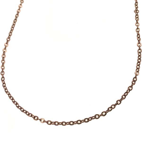 Antique Copper Plate 1.7MM Flat Oval Chain