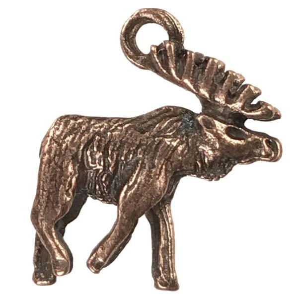 Antique Copper Plate 18x15MM Moose