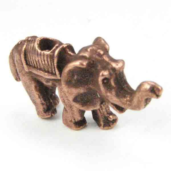 Antique Copper Plate 20x10MM Elephant Bead