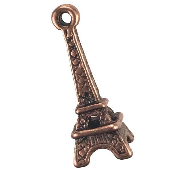 Antique Copper Plate 23.5x8MM Eiffel Tower