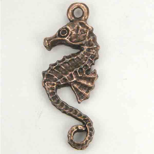 Antique Copper Plate 26x12 Seahorse Casting