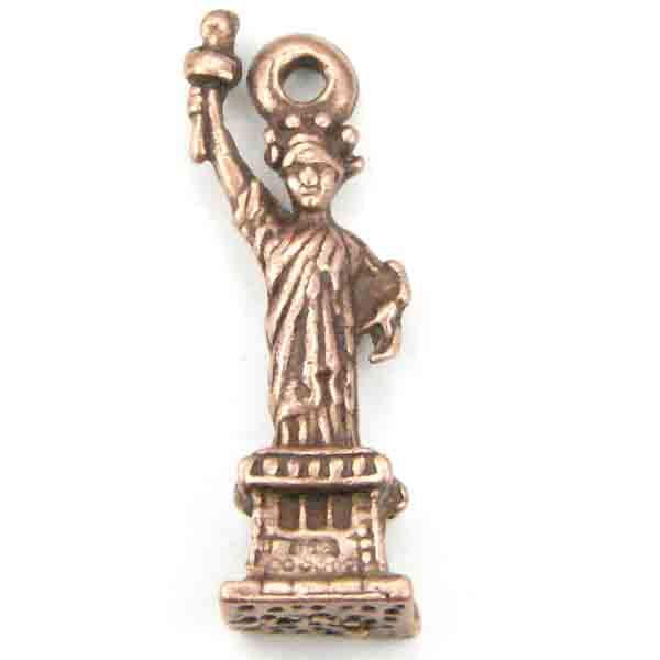 Antique Copper Plate 28x9 Statue of Liberty 3_D