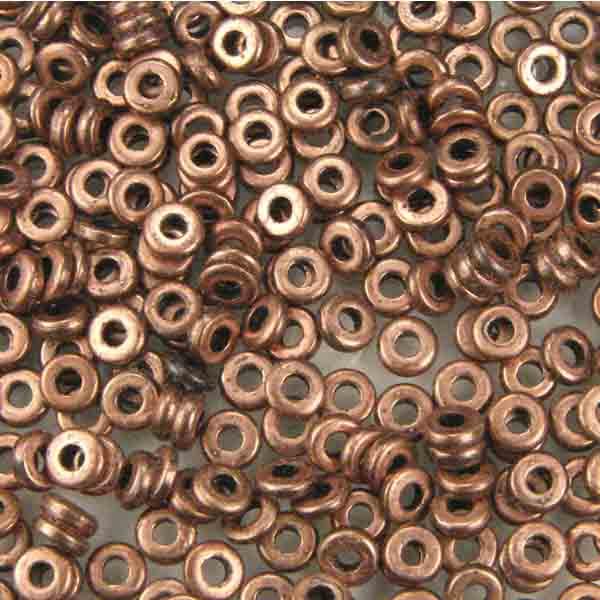 Antique Copper Plate 3.5x1MM Spacer Disc