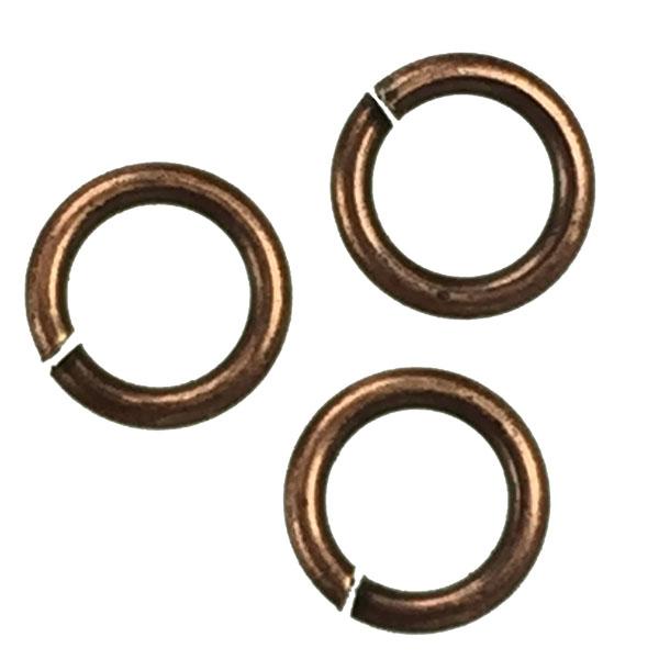 Antique Copper Plate 4.6MM  23 Gauge Round Jump Ring