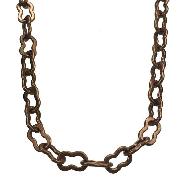 Antique Copper Plate 4x2MM Fancy Cable Chain