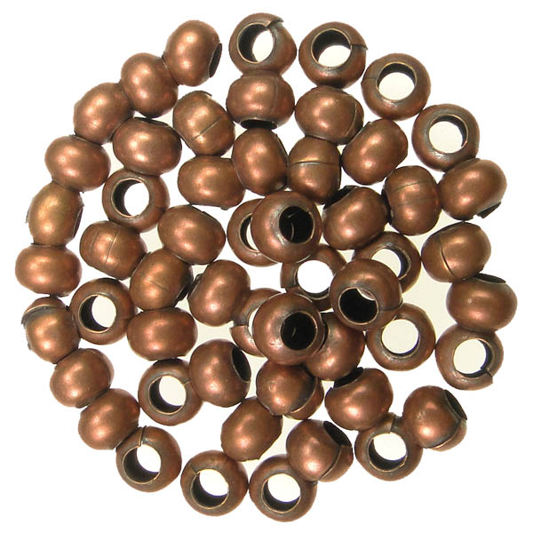 Antique Copper Plate 6/0 Metal Seed Bead