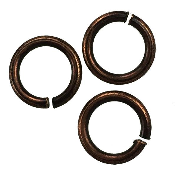 Antique Copper Plate 6.6MM 20 Gauge Jump Ring