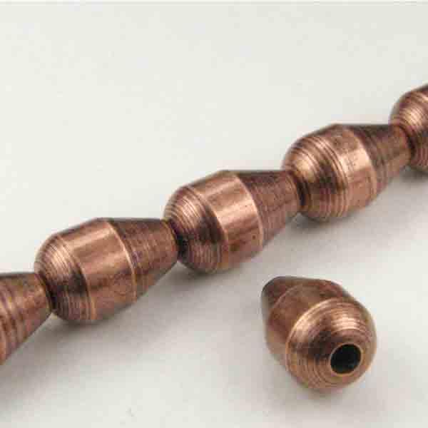 Antique Copper Plate 8X5MM Solid Tear Bead