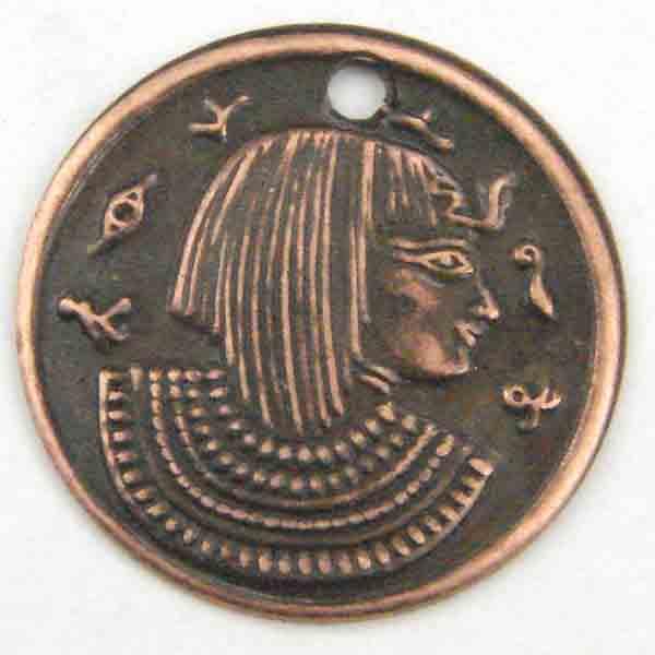 Antique Copper Plate Cleopatra