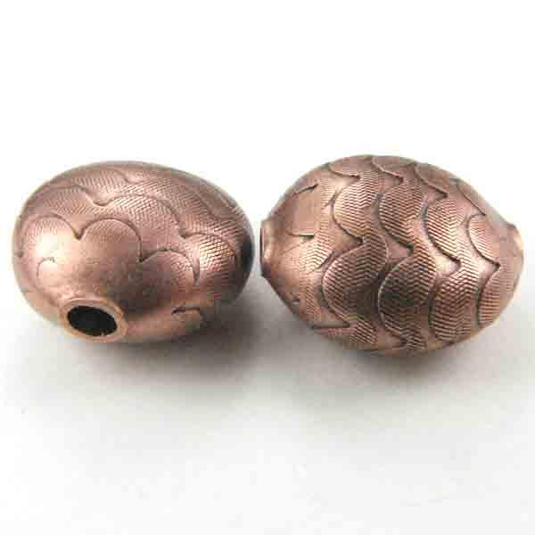 Antique Copper Plate Linsin (Coin) Bead 15MM