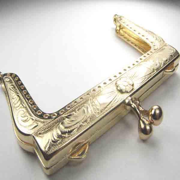 Antique Gold 2.75 inch Handbag Frame