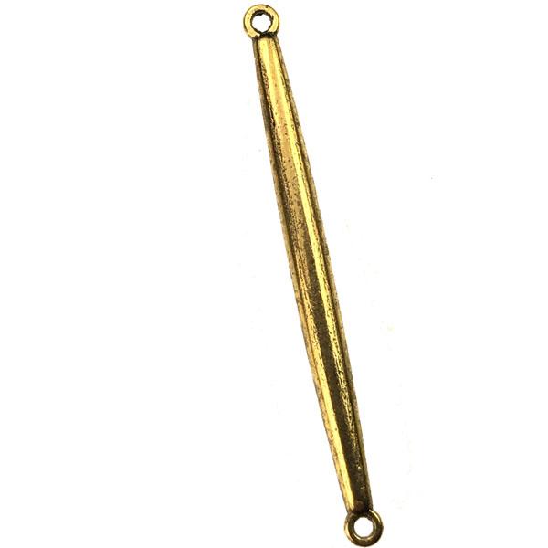 Antique Gold Plate 40x3MM Bar Connector