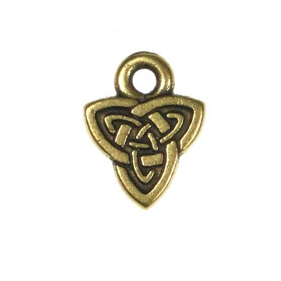 Antique Gold Plate 8MM Celtic Triad