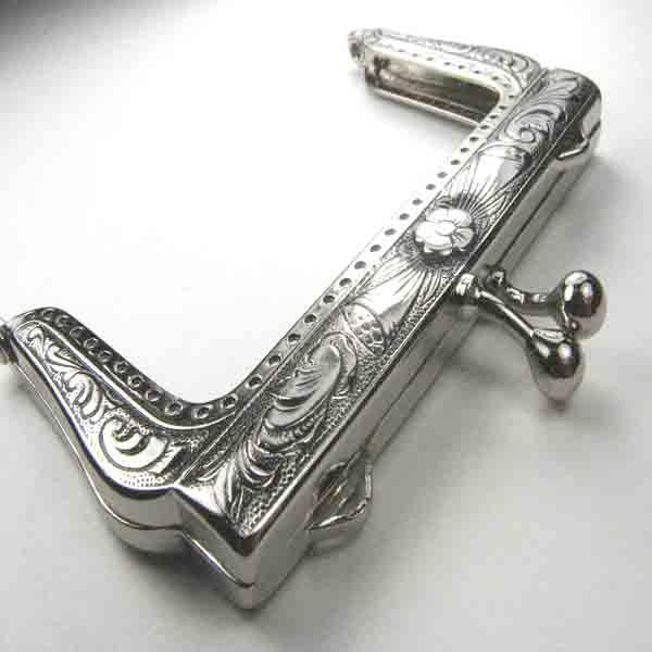 Antique Silver 2.75 inch Handbag Frame
