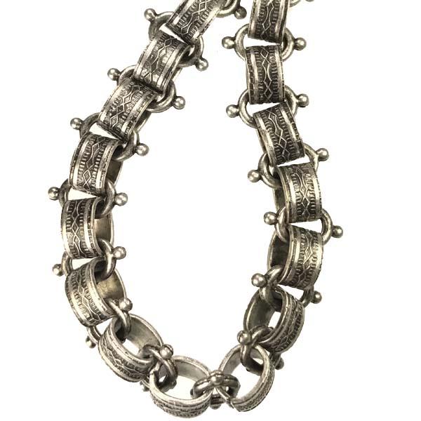 Antique Silver Plate 12MM Vintage Style Chain With Knobbies
