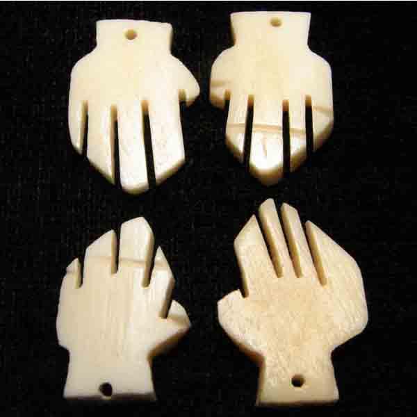 Antique White 7X12MM Bone Hand