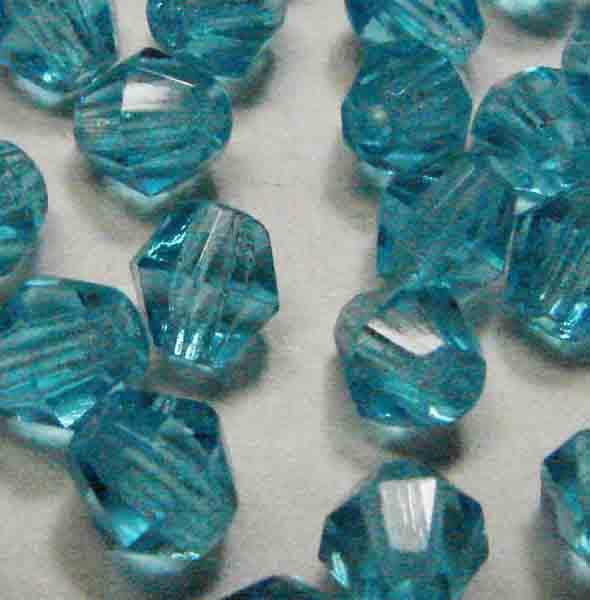 Aqua 5MM Fire Polish Bicone