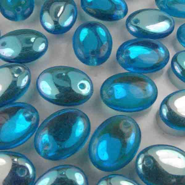 Aqua AB 11x8.5MM Flattened Oval
