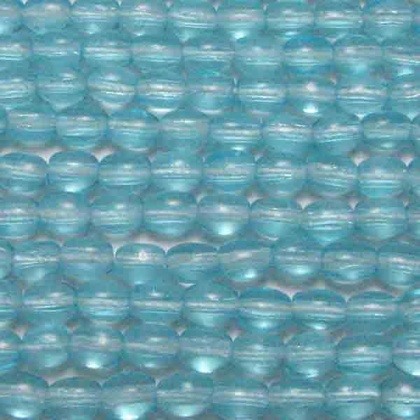 Aqua Oval 5x4MM Smooth Oval