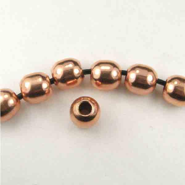 Barrel Brite Copper 7MM Bead