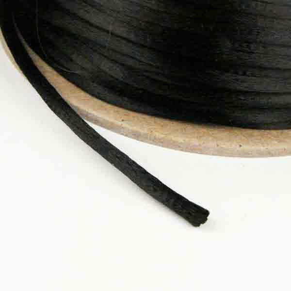 Black 3MM Rattail Satin Cord